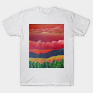 Oil Painting - Landscape of improbable colors I. 2008 T-Shirt